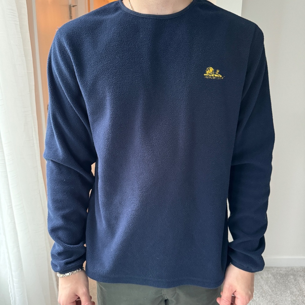 Aime Leon Dore - Unisphere Fleece Long-Sleeve Tee - Navy